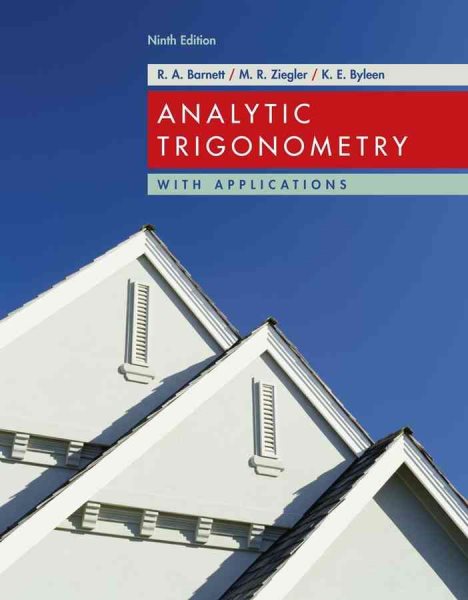 Analytic Trigonometry with Applications cover