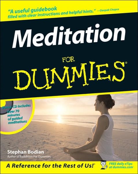 Meditation For Dummies (Book and CD edition) cover