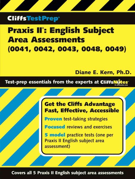 CliffsTestPrep Praxis II: English Subject Area Assessments (0041, 0042, 0043, 0048, 0049) cover