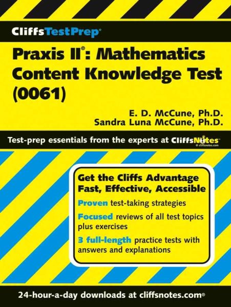 Praxis II: Mathematics Content Knowledge Test, 0061 (CliffsTestPrep)