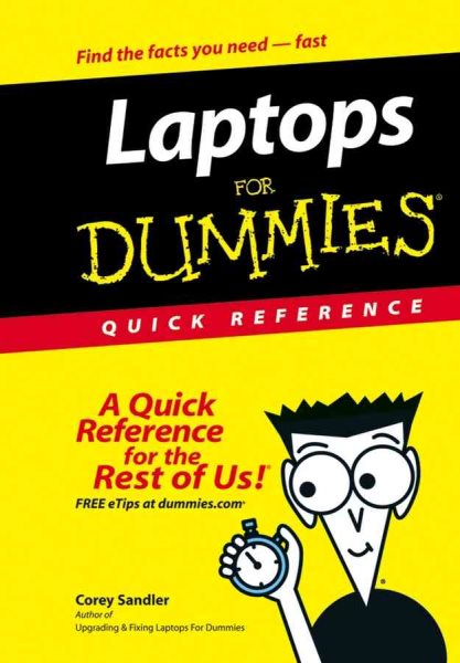 Laptops For Dummies Quick Reference cover