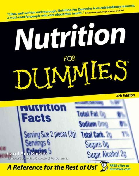 Nutrition For Dummies cover