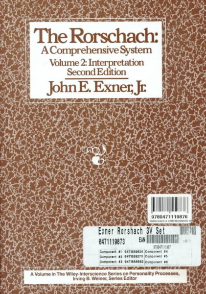 The Rorschach: A Comprehensive System, Vol. 2: Interpretation, 2nd Edition cover