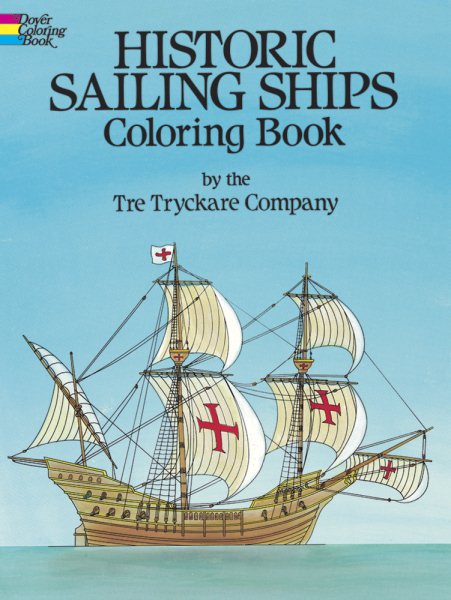 Historic Sailing Ships Coloring Book cover