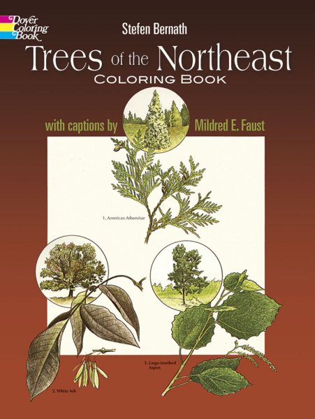 Trees of the Northeast Coloring Book (Dover Nature Coloring Book) cover