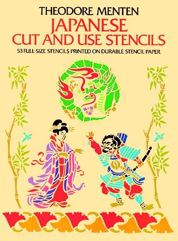 Japanese Cut & Use Stencils (Dover Stencils) cover