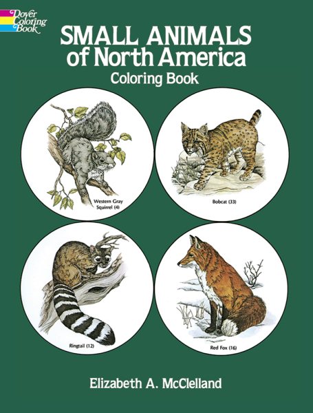 Small Animals of North America Coloring Book cover