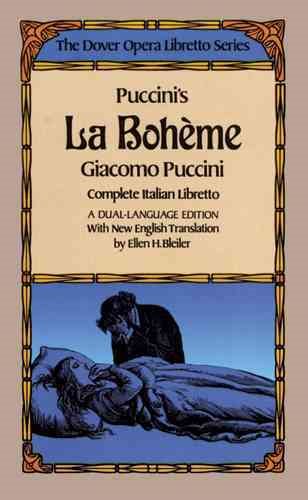 Puccini's La Boheme (Dover Opera Libretto Series) (English and Italian Edition) cover