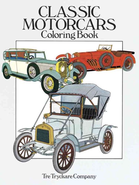 Classic Motorcars Coloring Book cover