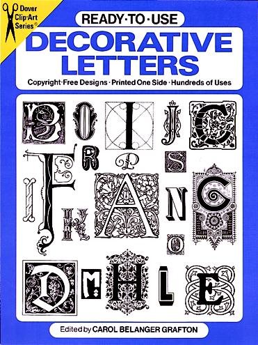 Ready-to-Use Decorative Letters (Dover Clip Art Ready-to-Use) cover