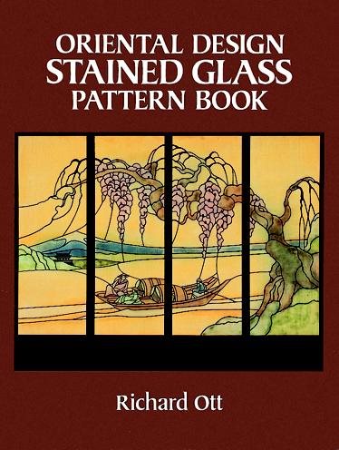 Oriental Design Stained Glass Pattern Book (Dover Stained Glass Instruction) cover