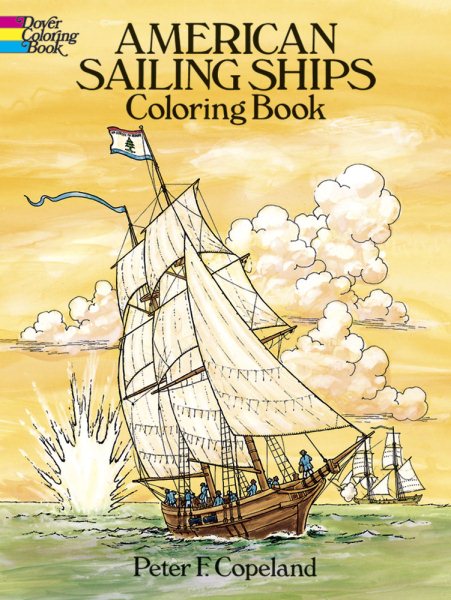 American Sailing Ships Coloring Book (Dover History Coloring Book) cover