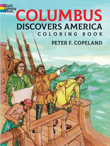 Columbus Discovers America Coloring Book cover