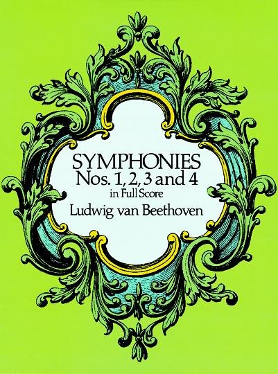 Symphonies Nos. 1, 2, 3 and 4 in Full Score (Dover Music Scores) cover