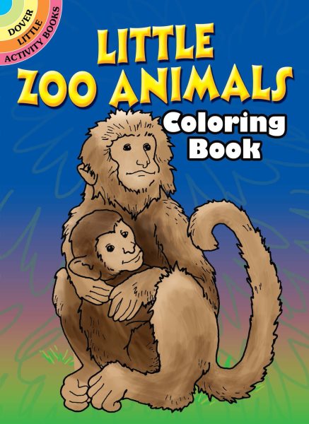 Little Zoo Animals Coloring Book (Dover Little Activity Books) cover