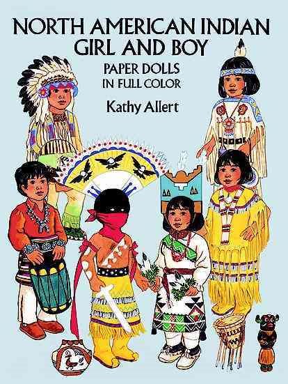 North American Indian Girl and Boy Paper Dolls (Dover Paper Dolls) cover
