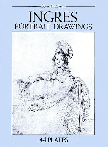 Ingres Portrait Drawings: 44 Plates (Dover Art Library) cover