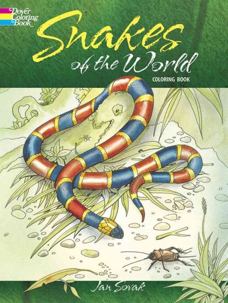 Snakes of the World Coloring Book (Dover Nature Coloring Book) cover