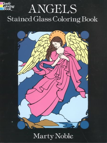 Angels Stained Glass Coloring Book (Dover Stained Glass Coloring Book) cover