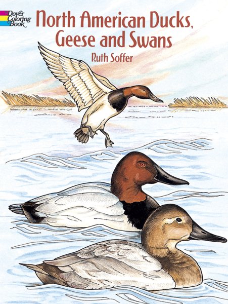 North American Ducks, Geese and Swans (Dover Nature Coloring Book) cover