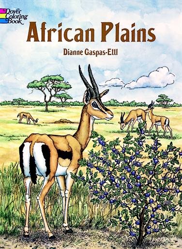 African Plains Coloring Book (Dover Nature Coloring Book)
