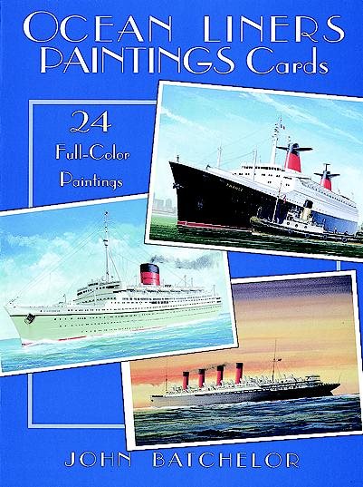 Ocean Liners Paintings Cards (Card Books) cover