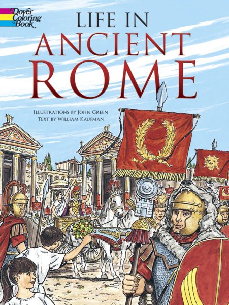 Life in Ancient Rome (Dover History Coloring Book) cover