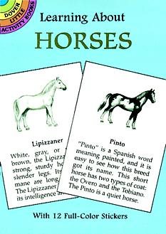 Learning About Horses (Dover Little Activity Books) cover