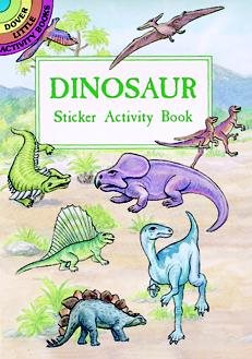 Dinosaur Sticker Activity Book (Dover Little Activity Books Stickers) cover
