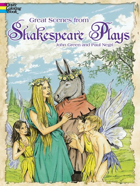 Great Scenes from Shakespeare's Plays (Dover Classic Stories Coloring Book) cover