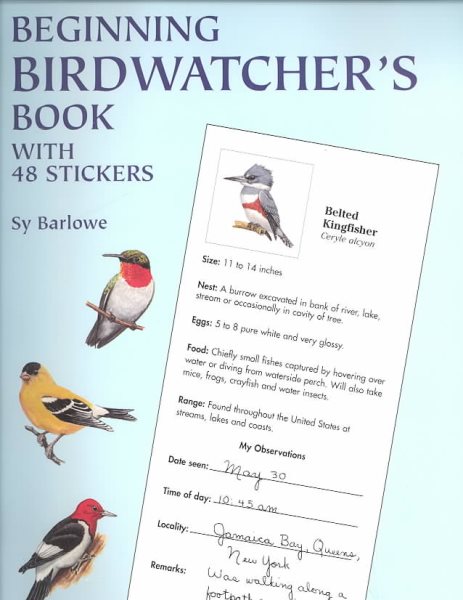 Beginning Birdwatcher's Book: With 48 Stickers (Dover Children's Activity Books) cover