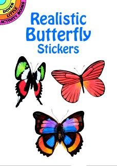 Realistic Butterfly Stickers (Dover Little Activity Books Stickers) cover