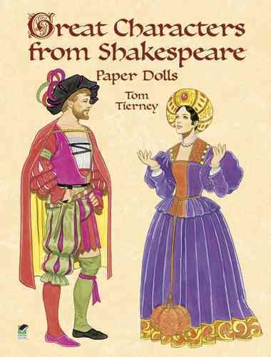 Great Characters from Shakespeare Paper Dolls (Dover Paper Dolls) cover