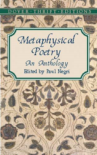 Metaphysical Poetry: An Anthology (Dover Thrift Editions) cover