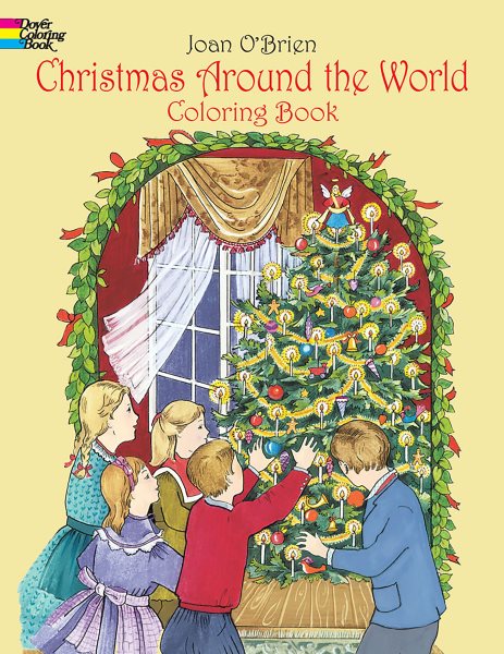 Christmas Around the World Coloring Book (Dover Holiday Coloring Book) cover