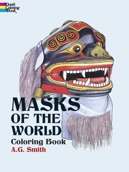 Masks of the World Coloring Book (Dover Coloring Book) cover