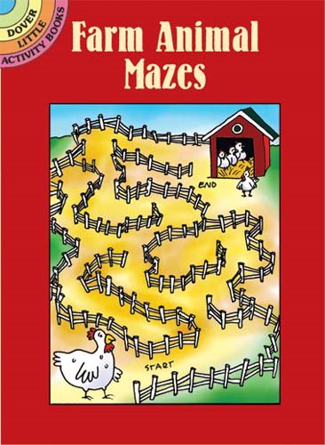 Farm Animal Mazes (Dover Little Activity Books) cover