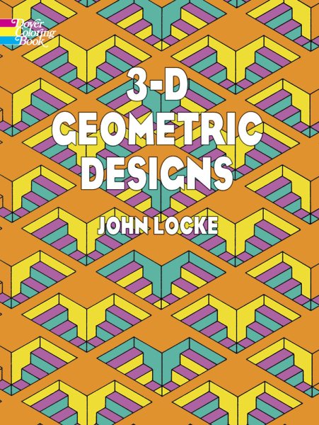 3-D Geometric Designs (Dover Design Coloring Books) cover