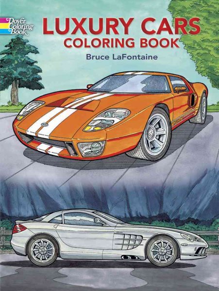 Luxury Cars Coloring Book (Dover Planes Trains Automobiles Coloring) cover