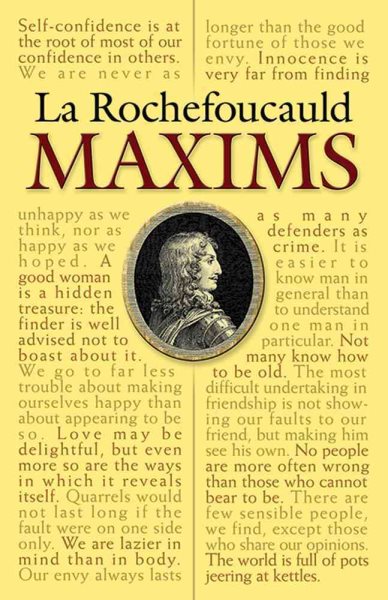 La Rochefoucauld Maxims (Dover Books on Literature & Drama) cover