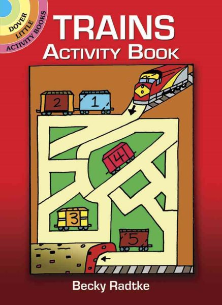 Trains Activity Book (Dover Little Activity Books) cover