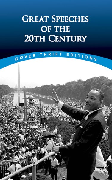 Great Speeches of the 20th Century (Dover Thrift Editions: Speeches/Quotes) cover