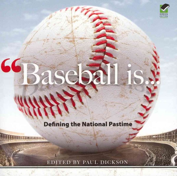 Baseball Is . . .: Defining the National Pastime (Dover Baseball) cover