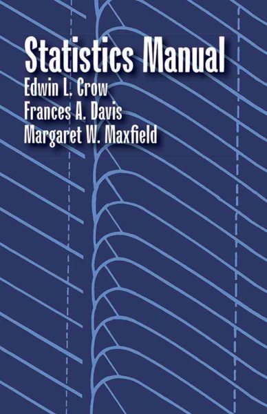 Statistics Manual (Dover Books on Mathematics) cover