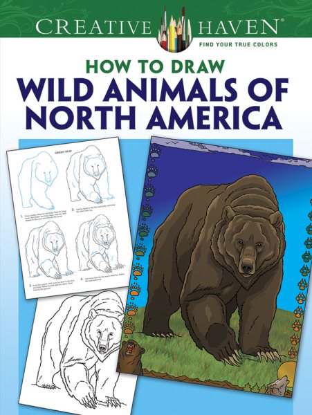 Creative Haven How to Draw Wild Animals of North America (Creative Haven Coloring Books)