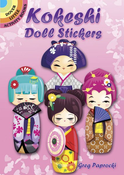 Kokeshi Doll Stickers (Dover Little Activity Books Stickers) cover