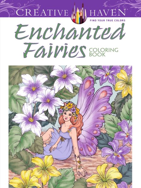 Creative Haven Enchanted Fairies Coloring Book (Adult Coloring) cover