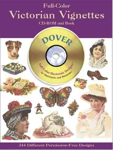 Full-Color Victorian Vignettes CD-ROM and Book (Dover Pictorial Archives) cover