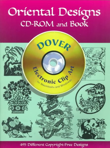Oriental Designs CD-ROM and Book (Dover Electronic Clip Art) cover