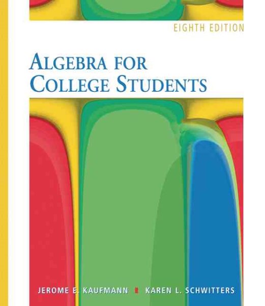 Algebra for College Students- 8th Edition (with Interactive Video Skillbuilder CD-ROM) cover
